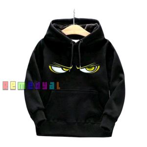 jacket anak sweater anak hoodie oblong hitam telolet usia 4 sampai 12 thn