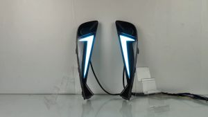 SNCN 2ชิ้น12V LED DRL Daylights สำหรับ Toyota CHR C-HR 2020 2021 2022สีเหลืองสัญญาณไฟเลี้ยวเลี้ยวสำหรับกลางคืนสีน้ำเงินตอนกลางวันไฟหน้าโคมไฟสำหรับขับรถอัตโนมัติ