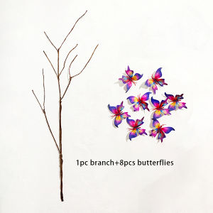 Butterfly Artificial Flower Branches DIY Detachable Butterfly Home Dining Table Decoration Suitable For Vases Gardening Lawn