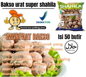 VIRAL ISI 50 BUTIR bakso shahila urat premium daging sapi alsi dengan kombinasi daging ayam isi 50 butir dengan rasa yang nikmat dan bergizi tinggi cocok untuk kecerdasan otak serta masakan dan cemilan.