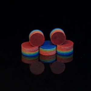 VanQS Billiard Cue Master Tip | Rainbow Leather 6 Layer ORIGINAL - Aksesoris Stick Billiard