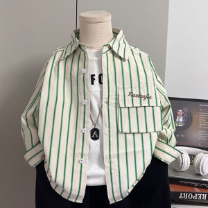 Boys Stripe Shirt New Spring Autumn Loose Korean Style