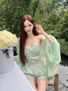 Bộ Đồ Hai Mảnh Ren Gợi Cảm Mùa Hè Vera Moon Bộ Đồ Hai Mảnh Váy Ngắn Và Áo Dài Tay Kiểu Nữ Tính