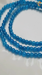 Collection Ceiling Grade Blue Apatite Bracelet (Single / 3 Rounds)