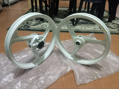 Rim 3 Batang Putih Pnp y15/y16 1.6 Depan 1.6 Belakang