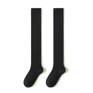 JIAZINI | Over-Knee Long Tube Socks Womens Autumn Winter Anti-Slip Warm Woolen Thigh High Socks Knee Protector Grey Pressure Leg Socks