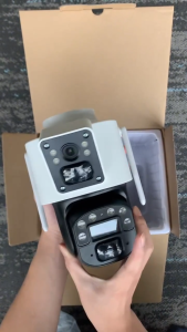 YOOSEE T2 Dual Lens Solar CCTV Outdoor Wireless IP66 Waterproof AOV 24-hour Video Recording Mode built-in 4G SIM Card Camera Night Vision CCTV 8X Zoom 6MP PTZ IP Cam With Human Motion Detection And Two-Way Voice CCTV Home Security Cameras