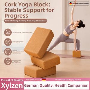 Professional High Density Cork Yoga Block For Leg Stretching