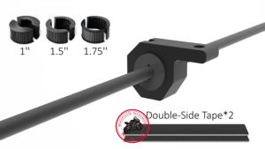 2Pcs 30mm Universal Mount Bracket for Motorcycle Headlight Clip Bracket Spotlight Universal Clamp