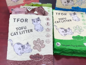 Cát Vệ Sinh Cát Đậu Nành Cho Thú Cưng TFOR TOFU CAT LITTER 6L An Toàn Cho Sức Khoẻ Mèo