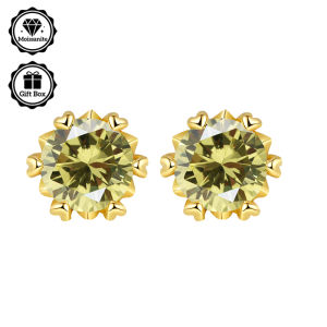 LAMVOICE jewelry for women/stud earrings with 2 carat moissanite Hypoallergenic earrings christmas gift for quality jewelry