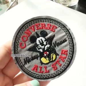 DIY รีดติดเสื้อรีดกับผ้าที่เป็นติดบนอุปกรณ์นักเรียน รองเท้า และกระเป๋า สำหรับการติดเสื้อผ้างานปัก ซ่อมเสื้อ