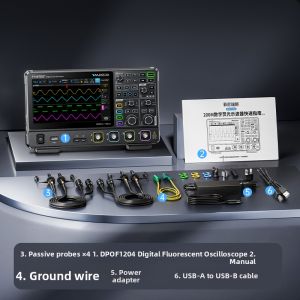 FNIRSI | High Refresh Fluorescent Digital Oscilloscope 200MHz 1Gsps
