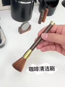 ★Coffee Grinder Cleaning Brush With Wooden Handle Coffee Machine Brush Cleaner Tool For Barista Home Kitchen Coffeeware