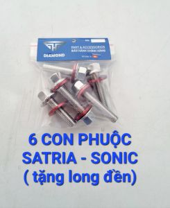 Ốc phuộc satria sonic 6con tặng long đền