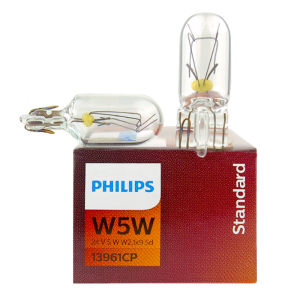 Philips | 10pcs Philips Truck 24V T10 W5W Standard Turn Signal Bulbs Interior Lamp Original Position Stop Door Light 13961CP Wholesale