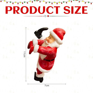1 PCS Christmas Santa Snowman Flowerpot Hugger Resin Garden Gnome Statue For Holiday Home Patio Lawn Decorations Festive Gift