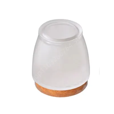 8 Pcs Transparent Silicone Chair Leg Pads Thicken Bottom Felt Furniture Non-Slip Mute Leveling Feet Pads Floor Protector Mats