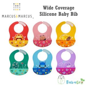 Marcus & Marcus Wide Coverage Silicone Baby Bib
