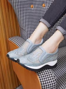 Belle Pure Love Station Thick Bottom Genuine Leather Casual Shoes Fashionable Cowhide White Sneakers Easy to Wear Water Diamond
