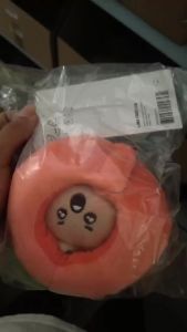 LINE FRIENDS | New 10cm Bt21 Kawaii Anime Orange Series Shooky Koya Plush Keychain Cute Cartoon Rj Cooky Bag Pendant Decoration Girl Gift