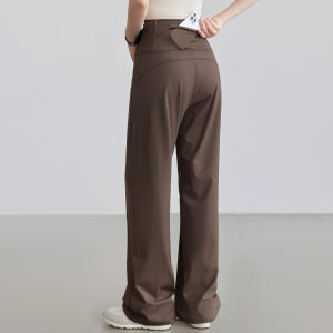aziztas | High Waist Tummy Control Loose Straight Leg Sporty Pants