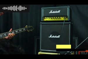 ampli gitar 3 input head cabinet banyak bonus ada input gitar dan mic dan aux ada distorsi & delay