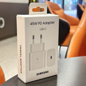 Samsung | Samsung 45W PD Charger Super Fast Charging For Galaxy S25 Ultra Plus FE S24 S23 S22 A56 A55 A36 A17 EU Adapter 5A Type C Cable