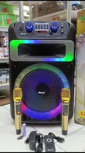 OBRALLL!!!Speaker Portable Wireless High Quality 12\\\"INCH Dorras-888S1 Full Bass Bonus 2 Mic Wireless / 1 Remot / Speaker Besar Murah