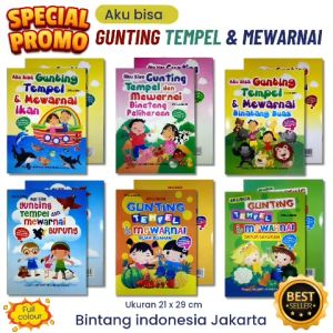 AKU BISA GUNTING TEMPEL & MEWARNAI: Mainan Anak untuk Meleburkan Kreativitas
