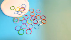30pcs Ring O 30mm Gantungan Kunci Ring Ganci Bulat Buka Tutup Warna Permen