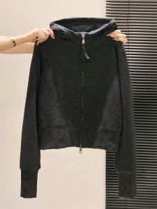 LUOSHAO | Hooded Double Zip Long Sleeve Womens Cardigan