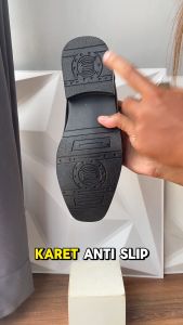 Sepatu Pantofel Pria Model Line Beatle Formal Slip On Kulit 014HT