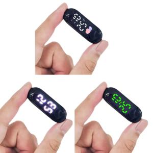 จอแสดงผลดิจิตอลสำหรับรถจักรยานยนต์สกู๊ตเตอร์ไฟฟ้าแบบพกพานาฬิกาอิเล็กทรอนิกส์กันน้ำส่องสว่างจอแสดงผลดิจิตอลนาฬิกา LED