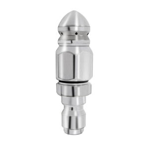Sewer Jet Nozzle for Pressure Washer Connector Stainless Steel 1/4 Inch Quick Connect Pressure Washer Drain Cleaning Nozzle Tip