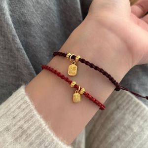 Weaving Red Rope Fortune Talisman Bracelet for Women Unique Design Luxury Feelings Friend Couple Hand Jewelry String