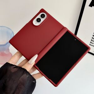 szhaiyu | Slim Skin Fell Hard Case for Samsung Galaxy Z Fold 8 Ultra 8 7 6 5 5G Matte Solid Color Hinge Protection Shockproof Phone Cover