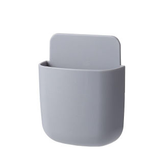 Wall Mounted Storage Box Mobile Phone Plug Holder Stand Rack Remote Control Storage Organizer Case For Air Conditioner TV