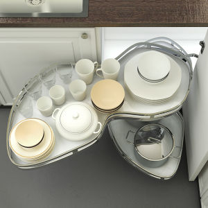 ZHUOLESHI | Space Saving Multi Functional Corner Pull Out Basket