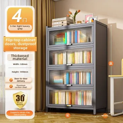 Huaaobai | Dustproof Multi-level Bookshelf with Door for Children Storage