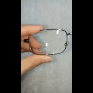 Kacamata Super Fokus Rabun Dekat PLUS Untuk ORANGTUA PRIA WANITA Bingkai Besi Warna Hitam Kilap Ada Nosepad - FREE CASE