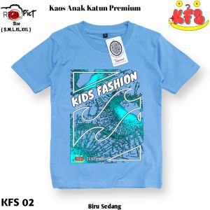Baju Kaos Anak Laki-Laki Distro Katun Santai Harian Usia 1-10 Tahun