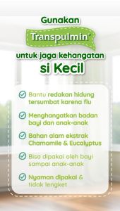 Transpulmin Baby Balsam 5 g - Pereda Flu dan Hidung Tersumbat Bayi