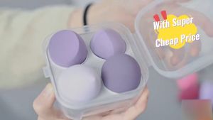 4PCS Mixed Cosmetic Puff Set Makeup Foundation Sponge Women Powder Puff Makeup Tools Make Up Blender