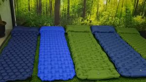 Giường bơm hơi gấp đôi di động cho trại du lịch ngoài trời/ tại nhà Cắm trại Đơn Nệm bơm hơi đệm ngủ siêu nhẹ Gấp Đệm thoáng khí chống ẩm