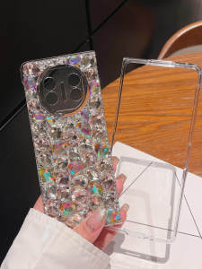 Luxurious Creative Huawei MateX5 Phone Case Womens Edition Full Cover Sparkling Diamond Anti-Fall Fashionable Protective Shell