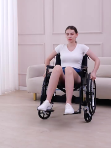 วีลแชร์ รถเข็นผู้ป่วย Wheelchair พับได้ 24ล้อใหญ่ เก้าอี้รถเข็น รับน้ำหนัก150KG รถเข็นผู้ป่วย รถเข็นผู้สูงอายุ