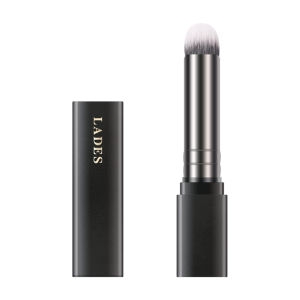 Lades | Portable LADES Lip Brush With Lid Round Head Lipstick Lip Mud Lip Glaze Diffusion Brush One Piece Blue Dots Cosmetic Tool