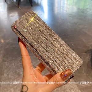 2024 Diamond-Embedded Stylish and Portable Car Glasses Case New Arrival Sun Glasses Eye Box Grade Women's Glasses Case