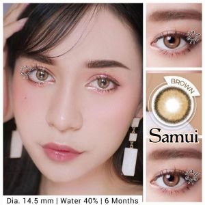 Softlens Samui Brown Grey Gray Dia.14.5 mm Normal & Minus ( -0.50 s/d -6.00 ) Bisa Beda Minus Soflens Natural By Dreamcolor1